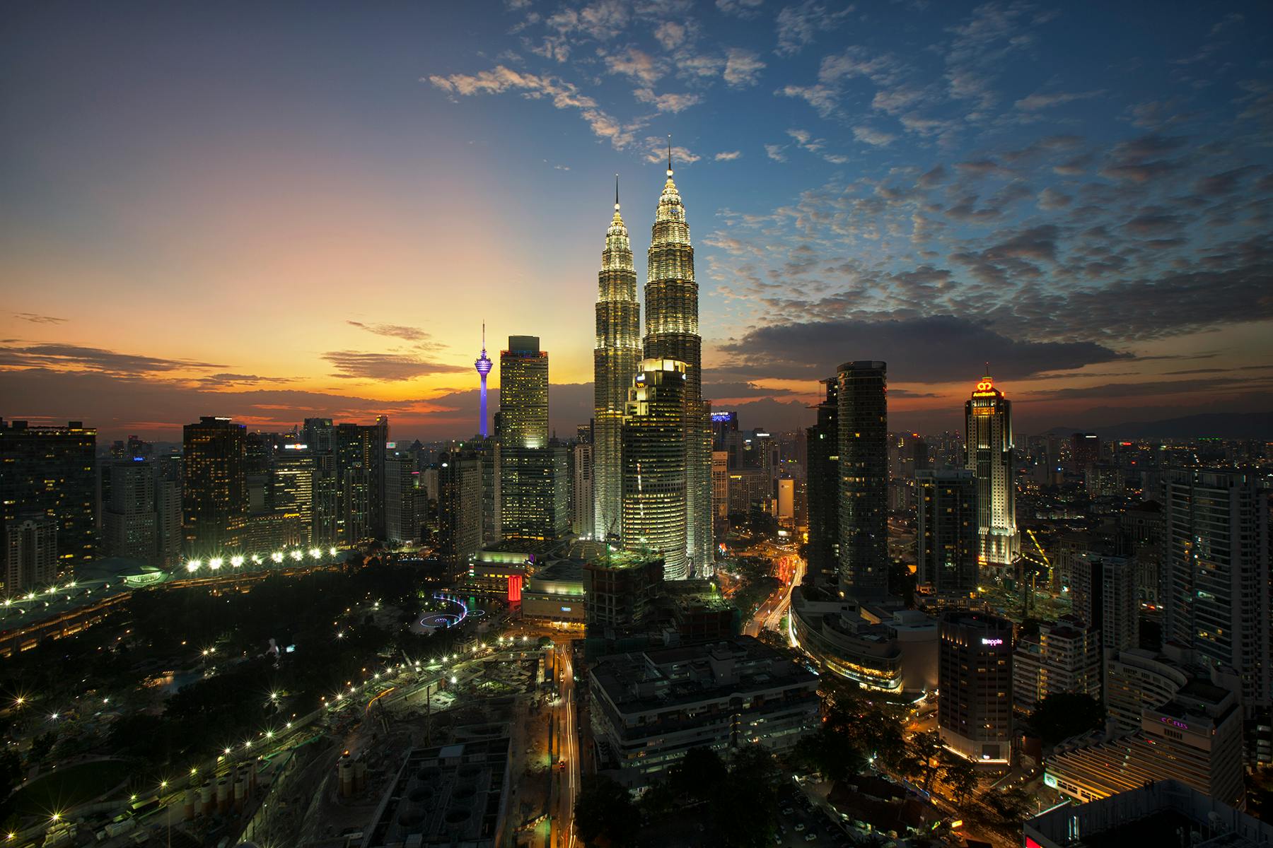 マレーシアの都市の風景